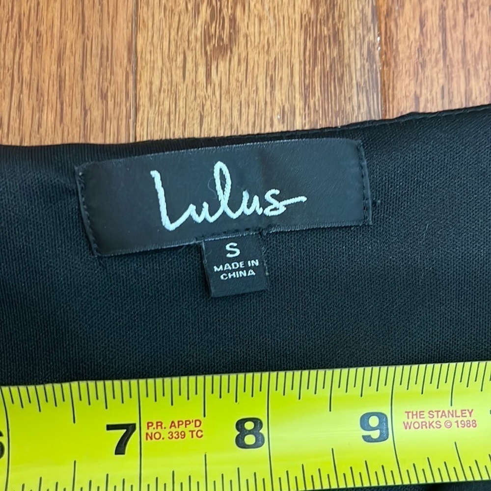 Lulus Dots Going On Black Polka Dot Wrap Mini Dress Size Small - Picture 15 of 15